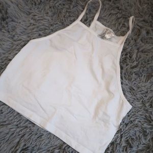White h&m crop top